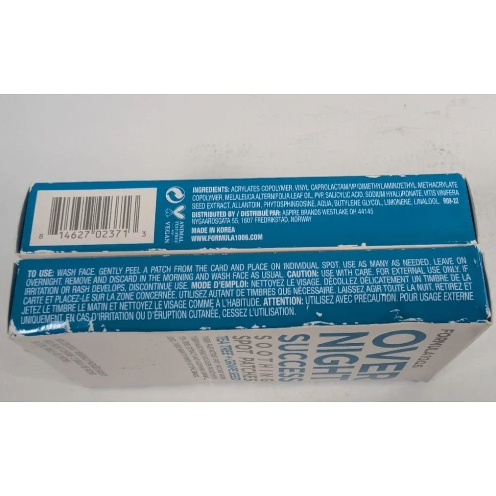 Formula 10.0.6 Overnight Success Soothing Spot Patches 2 Boxes 84 Each Box